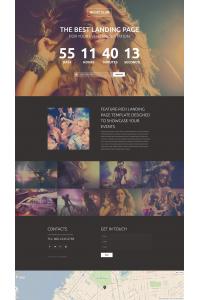 Шаблон Целевой Страницы Ночного Клуба Шаблон Целевой Страницы Ночного Клуба