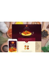 Шаблон целевой страницы кафе и ресторана Шаблон целевой страницы кафе и ресторана