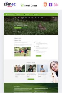 Настоящая трава-уход за садом HTML