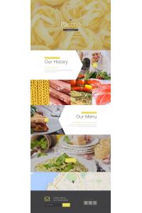 Шаблон целевой страницы кафе и ресторана Шаблон целевой страницы кафе и ресторана