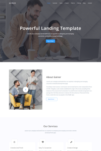 Gainer-Шаблон Целевой Страницы Gainer-Шаблон Целевой Страницы