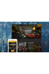 Шаблон целевой страницы кафе и ресторана Шаблон целевой страницы кафе и ресторана