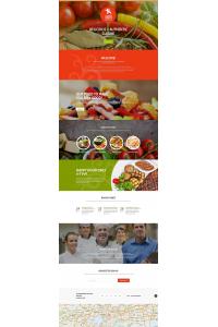 Шаблон целевой страницы кафе и ресторана Шаблон целевой страницы кафе и ресторана