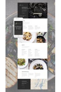 Шаблон целевой страницы кафе и ресторана Шаблон целевой страницы кафе и ресторана
