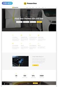 PowerOne-электромобили классические многостраничные HTML5