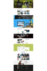 Скоростной спуск-активный спорт многостраничный HTML5