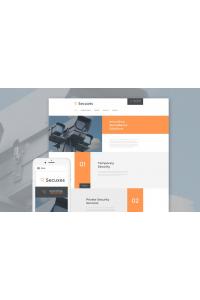 Шаблон Веб-Сайта Secures Шаблон Веб-Сайта Secures