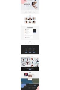 Contemp-Dance School многостраничный креативный Bootstrap HTML