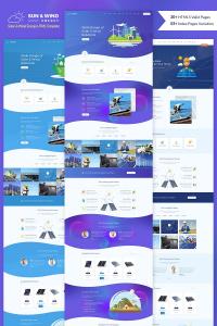 Энергия Солнца и ветра HTML шаблон Энергия Солнца и ветра HTML шаблон