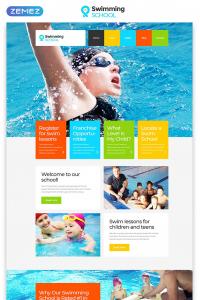 Swimming School Clean Responsive HTML5 Swimming School Clean Responsive HTML5