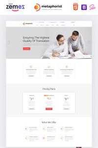 Метафорист - бюро переводов многостраничный элегантный HTML Метафорист - бюро переводов многостраничный элегантный HTML