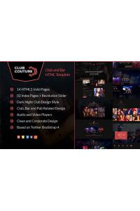 Club Couture-ночной клуб HTML Club Couture-ночной клуб HTML