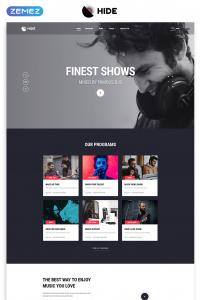 Скрыть-онлайн радио многостраничный креатив HTML