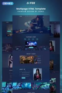DJ FOX - DJ Multipage Creative Bootstrap HTML DJ FOX - DJ Multipage Creative Bootstrap HTML