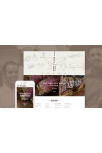 Шаблон сайта кафе и ресторана Шаблон сайта кафе и ресторана