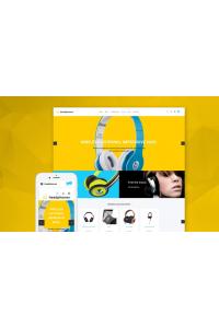 Наушники OpenCart Шаблон
