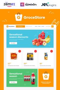 GroceStore - яркий и привлекательный сайт продуктовой электронной коммерции GroceStore - яркий и привлекательный сайт продуктовой электронной коммерции