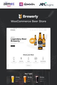 Brewerly-Привлекательный И Многофункциональный Шаблон Пивного Магазина Brewerly-Привлекательный И Многофункциональный Шаблон Пивного Магазина