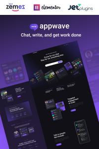 Appwave-инновационная и стильная целевая страница приложения Appwave-инновационная и стильная целевая страница приложения