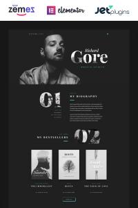 Richard Gore - Stylish Writer Portfolio Template with Elementor Builder Richard Gore - Stylish Writer Portfolio Template with Elementor Builder
