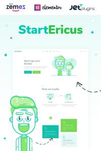 StartEricus-чистая и минималистичная целевая страница запуска StartEricus-чистая и минималистичная целевая страница запуска