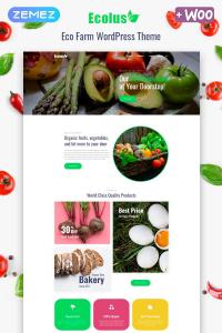 Ecolus - Доставка Органических Продуктов Питания ECommerce Modern Elementor