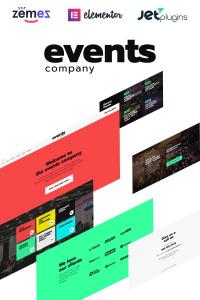 Events company - Innovative Template For Event Management Website
