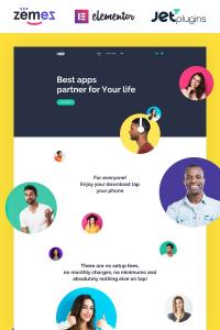 Шаблон приложения-программного обеспечения с Elementor Builder Шаблон приложения-программного обеспечения с Elementor Builder